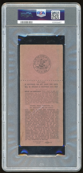 1966 Ali VS. Tyrrell Heavyweight Championship Full Ticket (PSA/DNA Encapsulated)