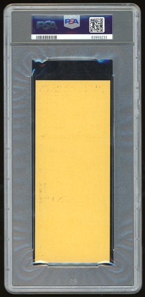 1970 Muhammad Ali vs Jerry Quarry Closed Circuit Viewing Ticket (PSA/DNA Encapsulated)