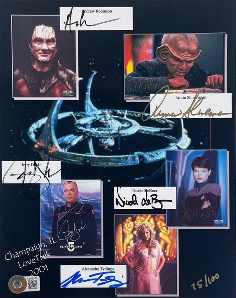 Star Trek Deep Space 9 Multi-Signed 8 x 10 Photo (Beckett/BAS)