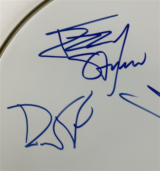 Guns N' Roses Group Signed 14 Drumhead (Epperson/REAL LOA)