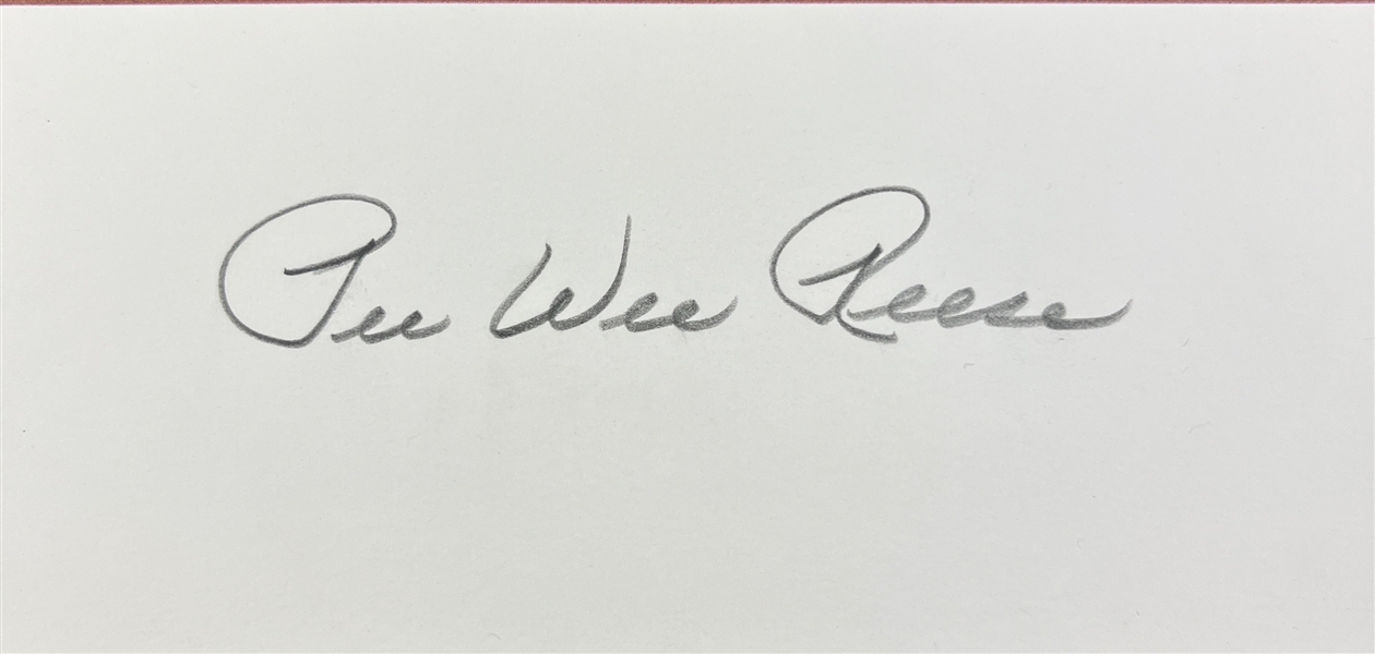 Pee Wee Reese Signed Ltd. Ed. 18 x 24 Lithograph (Third Party Guaranteed)