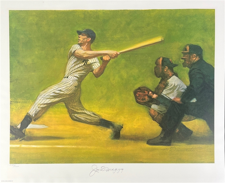 Joe DiMaggio Signed Ltd. Ed. 18" x 22" Lithograph (Third Party Guaranteed)