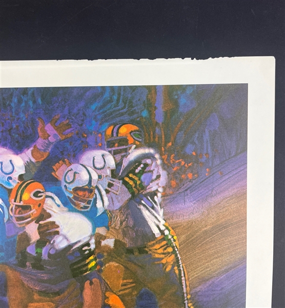 Johnny Unitas Signed Ltd. Ed. 18 x 22 Lithograph (Third Party Guaranteed)