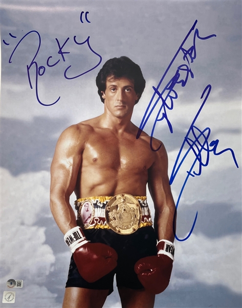 Sylvester Stallone Signed 16 x 20 Rocky Balboa Photo (BAS LOA)