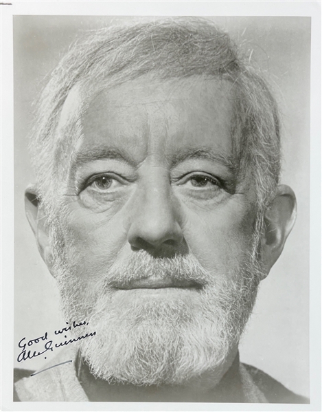 Star Wars: Alec Guinness Signed & Inscribed 8" x 10" B&W Photo (Beckett/BAS)