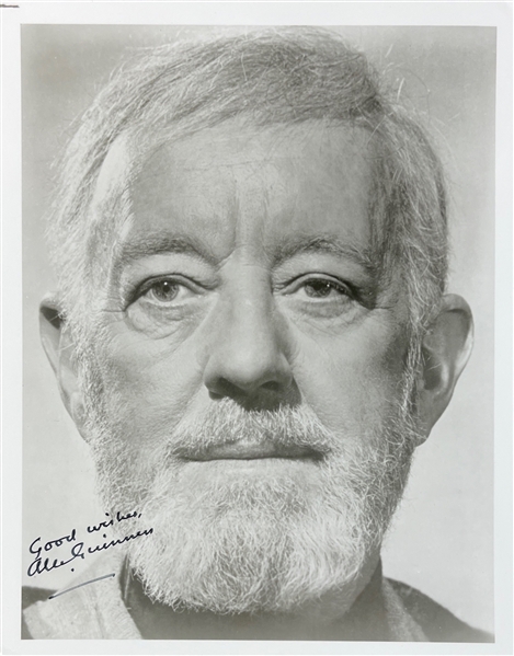 Star Wars: Alec Guinness Signed & Inscribed 8 x 10 B&W Photo (Beckett/BAS)
