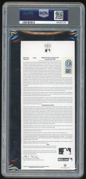 Mike Trout Signed 2010 All-Star Sunday Full Ticket w/ Gem Mint 10 Auto! (PSA.DNA)