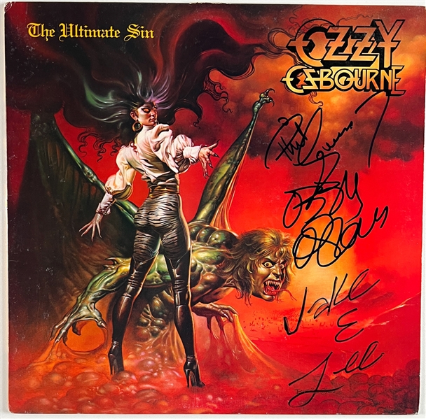 Ozzy Osbourne “The Ultimate Sin” Signed w/ Lee & Soussan Record Album (Third Party Guaranteed)