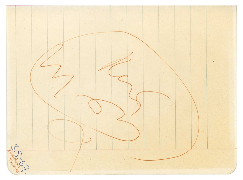 The Who 1967 Vintage Group Signed Page Set w/ Moon From Gothenburg (Sweden) (4 Sigs) (Tracks COA)