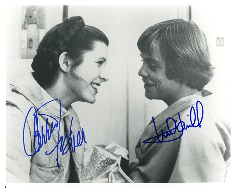 Star Wars: Fisher & Hamill Dual-Signed 10” x 8” Photo from “The Empire Strikes Back” (Third Party Guaranteed)