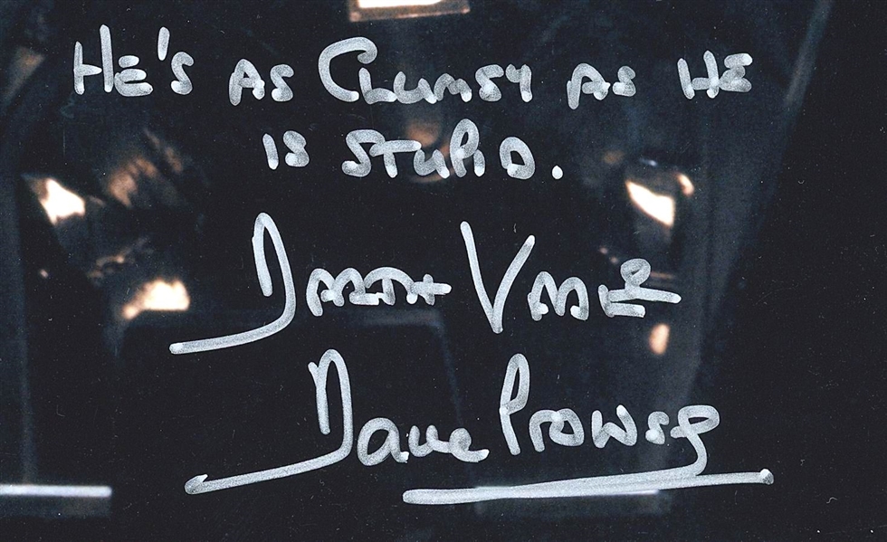 Star Wars: Dave Prowse & James Earl Jones Dual-Signed 8” x 10” Photo from “The Original Trilogy” (Third Party Guaranteed)
