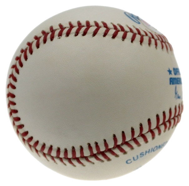 Mickey Mantle RARE Signed Official American League – Gene Budig Baseball (PSA/DNA LOA) 