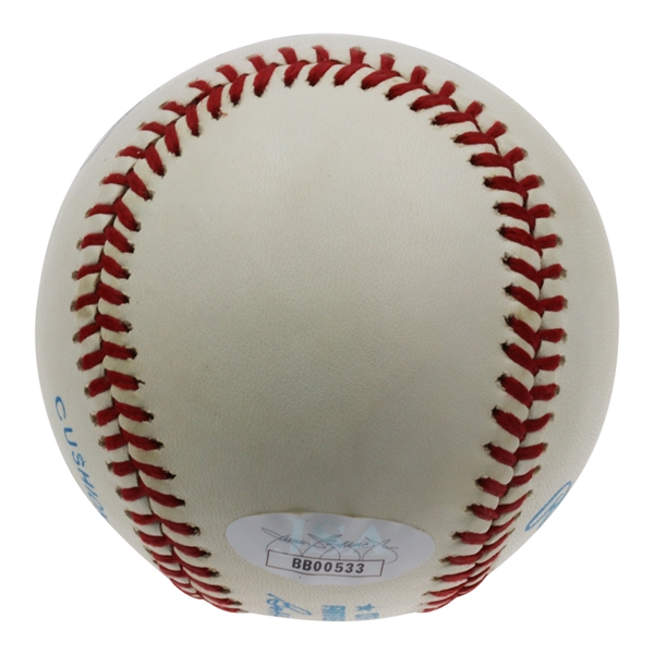 Mickey Mantle Signed Official American League Baseball (JSA LOA) 