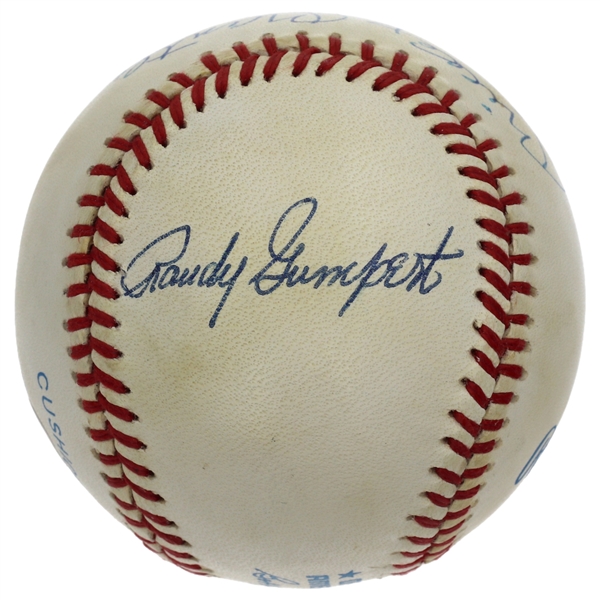Mickey Mantle # 7 Signed & Inscribed Baseball Including Gumpert & Lonborg - His 1st and Last Home Run Pitchers (JSA LOA) 