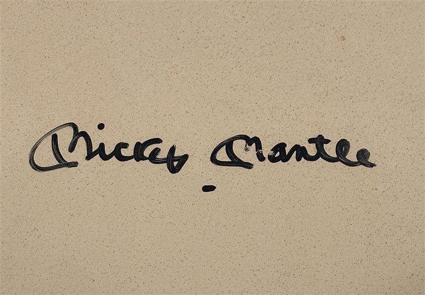 Mickey Mantle Signed Full Size Authentic Home Plate in Display Case (Upper Deck Authentication) 