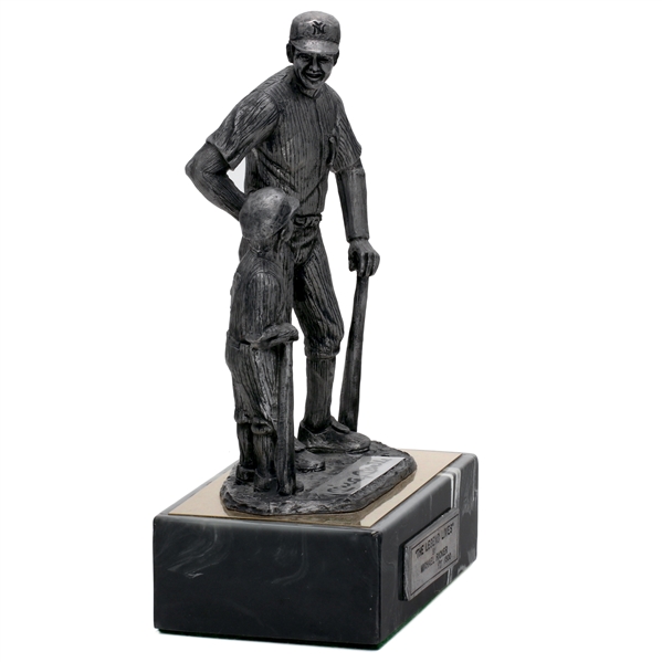 Mickey Mantle signed 10.5” Pewter Sculpture Titled The Legend Lives Mickey Mantle LE # 97 of 500 (JSA LOA) 