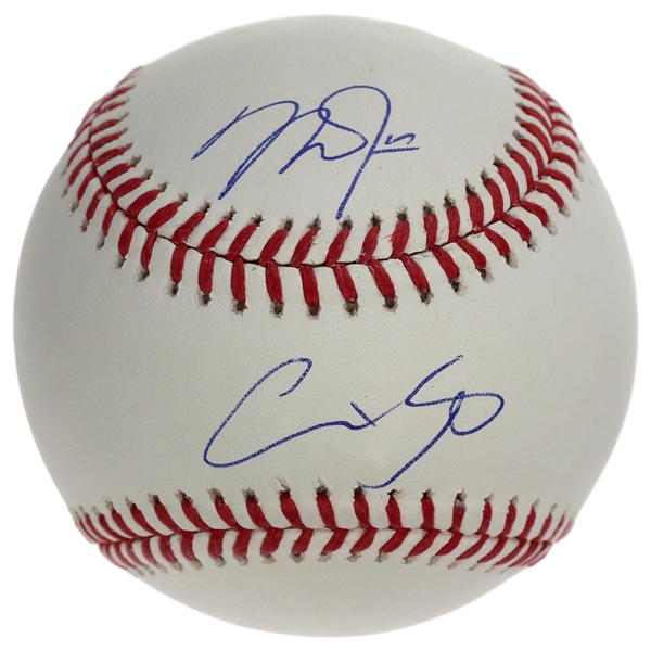 Shohei Ohtani & Mike Trout Dual-Signed Official MLB Baseball (MLB #VS313287)