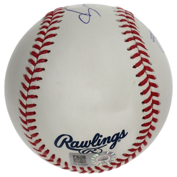 Shohei Ohtani & Mike Trout Dual-Signed Official MLB Baseball (MLB #VS313287)