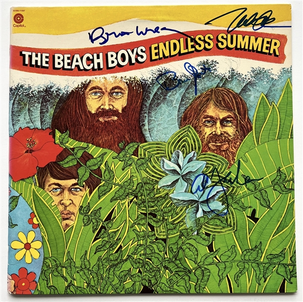 The Beach Boys: In-Person Group Signed “Endless Summer” Album Record (4 Sigs) (JSA Authentication)