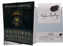 Stephen Hawking RARE Thumb-Print Signed “The Universe In A Nutshell” Book (Third Party Guaranteed)