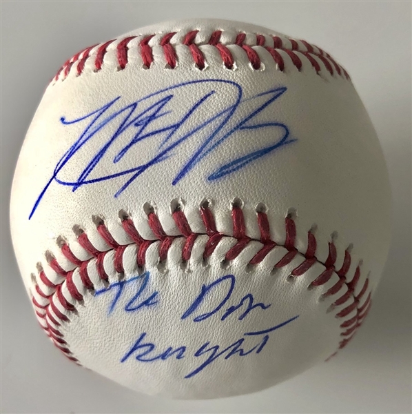Matt Harvey Signed OML Baseball w/ “The Dark Knight” Ins. (Third Party Guaranteed) 
