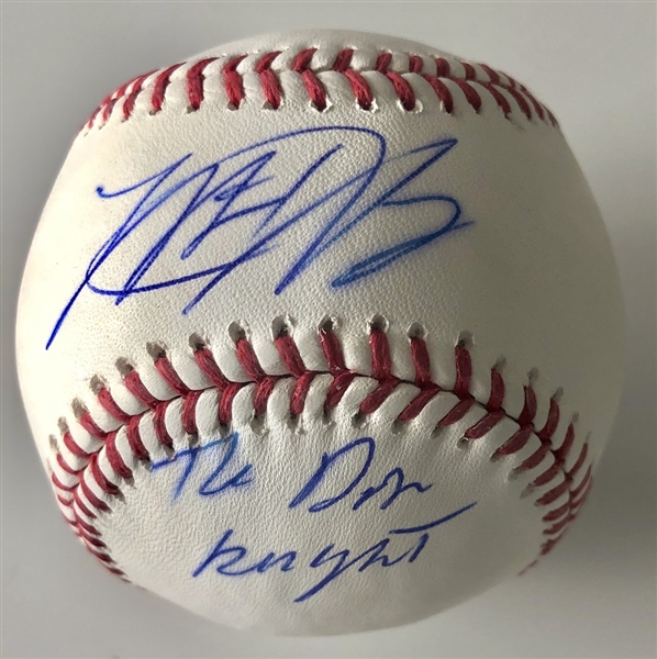 Matt Harvey Signed OML Baseball w/ “The Dark Knight” Ins. (Third Party Guaranteed) 