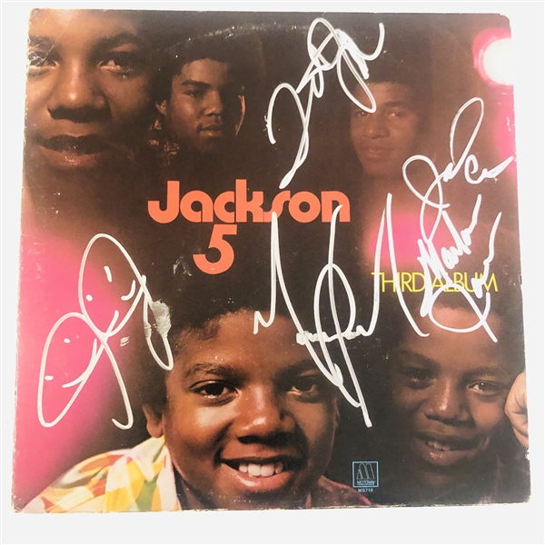 Jackson 5 In-Person Group Signed “Third Album” Album Record (5 Sigs) (John Brennan Collection) (JSA Authentication)