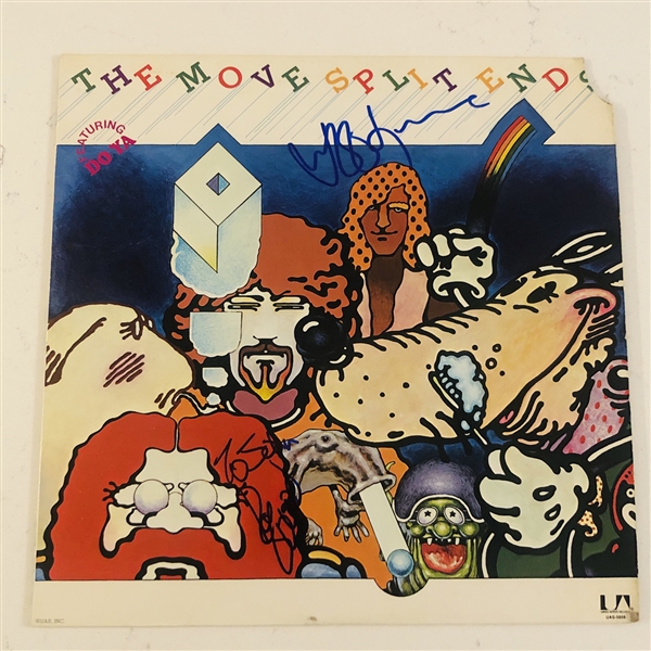Jeff Lynne The Move In-Person Signed Split Ends Record Album (2 Sigs) (John Brennan Collection) (Beckett Authentication) 