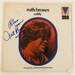 Ruth Brown In-Person Signed "Softly" Record Album (John Brennan Collection) (JSA Authentication)