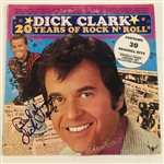 Dick Clark In-Person Signed "20 Years of Rock N Roll" Album Record (John Brennan Collection) (JSA Authentication) 