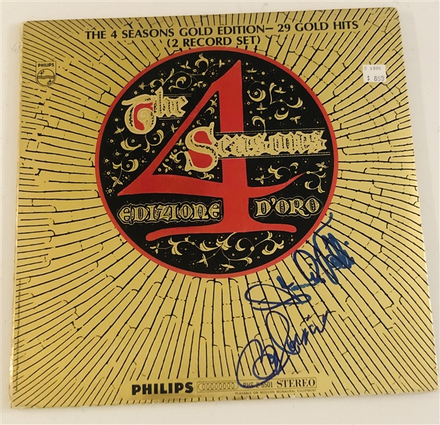Four Seasons: Frankie Valli Signed Gold Edition Album Record LP (2 Sigs) (John Brennan Collection) (Beckett Authentication)