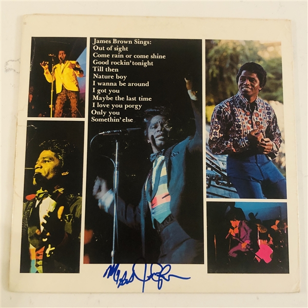James Brown In-Person Signed Sings out of Sight Album Record (John Brennan Collection) (Beckett Authentication)