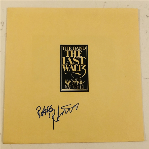 The Band: Robbie Robertson Signed The Last Waltz Album Booklet (John Brennan Collection) (Beckett Authentication)