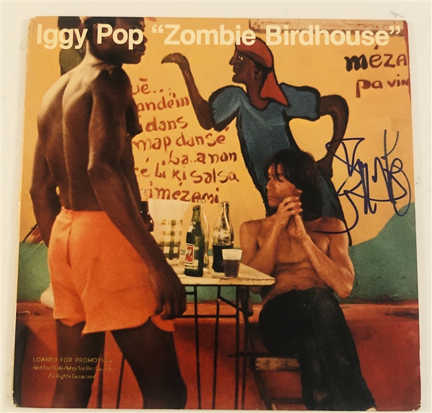Iggy Pop Signed Zombie Birdhouse Album Record (John Brennan Collection) (Beckett Authentication)