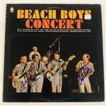 Beach Boys Group Signed "Concert" Album Record (3 Sigs) (John Brennan Collection) (Beckett Authentication)
