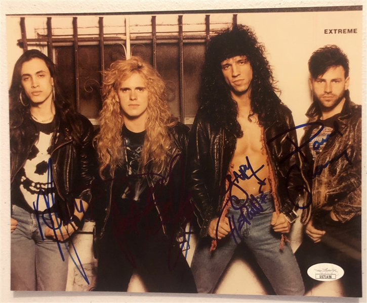 Extreme Group Signed 8” x 10” (4 Sigs) (John Brennan Collection) (JSA Authentication)