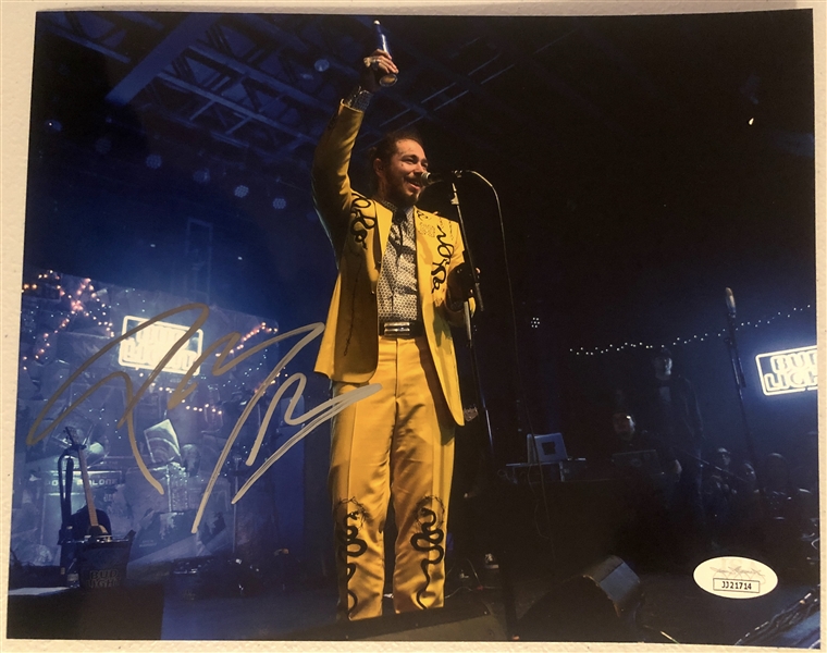 Post Malone In-Person Signed 10” x 8” Photograph (John Brennan Collection) (JSA Authentication) 