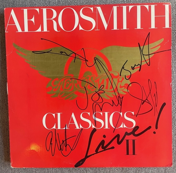 Aerosmith Group Signed “Classics Live II” Album Record (5 Sigs) (Third Party Guaranteed)