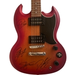 Greta Van Fleet Group Signed Epiphone SG Guitar (4 Sigs) (Third Party Guaranteed)