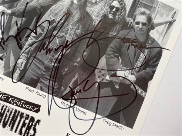 The Kentucky Headhunters Group Signed 10” x 8” Promo Photo (5 Sigs) (Third Party Guaranteed)