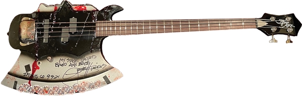 KISS: Gene Simmons Stage-Used & Signed Blood Axe Guitar :: Used 9/9/2021 in Irvine, CA (In-Person Photo ID Provenance) 