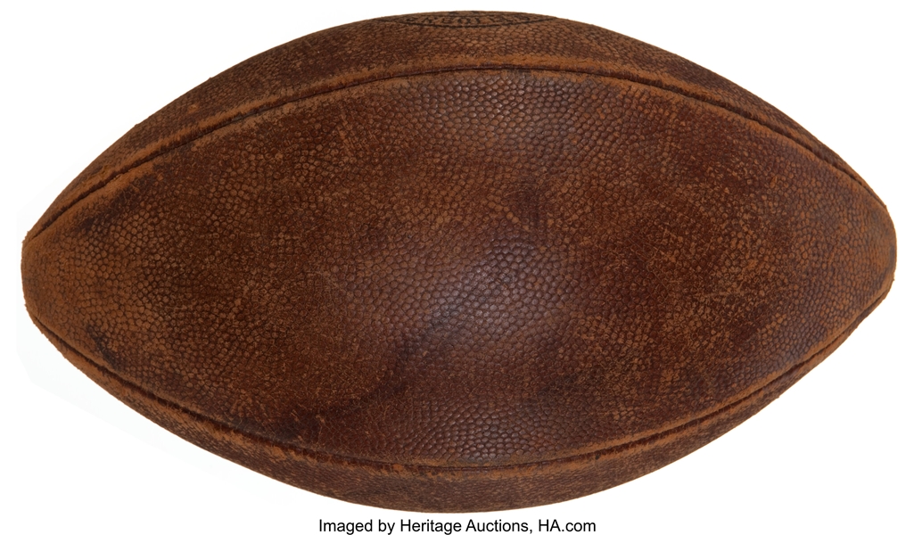 1961 Ernie Davis Presentational Game Ball from 11/4/61 Syracuse vs. University of Pittsburgh Game. :: Photomatched to Presentation Event!