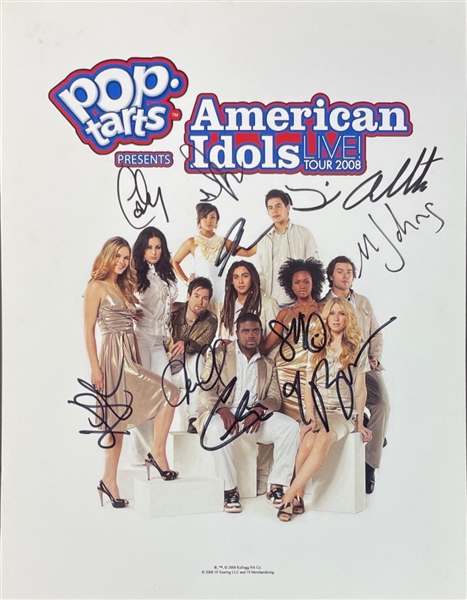 American Idols LIVE 2008 Fully Group Signed Press Photo (Third Party Guaranteed)