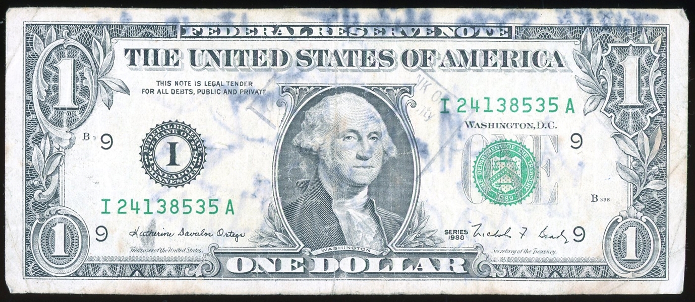 Three Dog Night: Group Signed One Dollar Bill (5 sigs)(Third Party Guaranteed)
