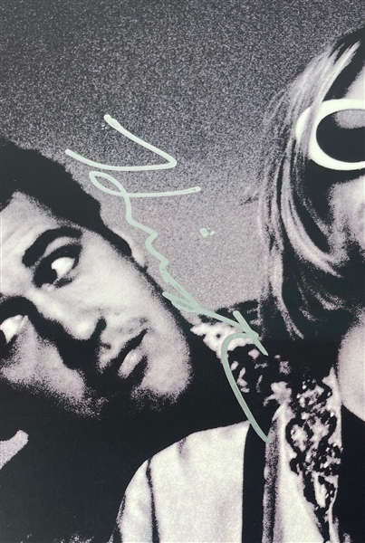 Nirvana: Impossibly RARE Group Signed 1993 “In Utero” Large Format Promo Poster with Extraordinary Provenance Tied Directly to Offices of David Geffen (Jeff Gold Recordmecca & Epperson/REAL LOAs)