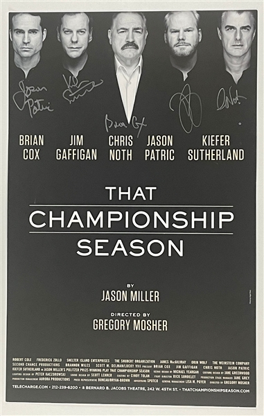 “That Championship Season” Cast-Signed 14” x 22” Mini Poster (5 Sigs) (Third Party Guaranteed) 