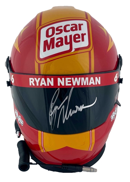 Ryan Newman Signed Replica Oscar Mayer Racing Helmet (Beckett/BAS & Pristine)
