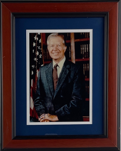 President Jimmy Carter Signed Photo in Custom Framing (Third Party Guaranteed)