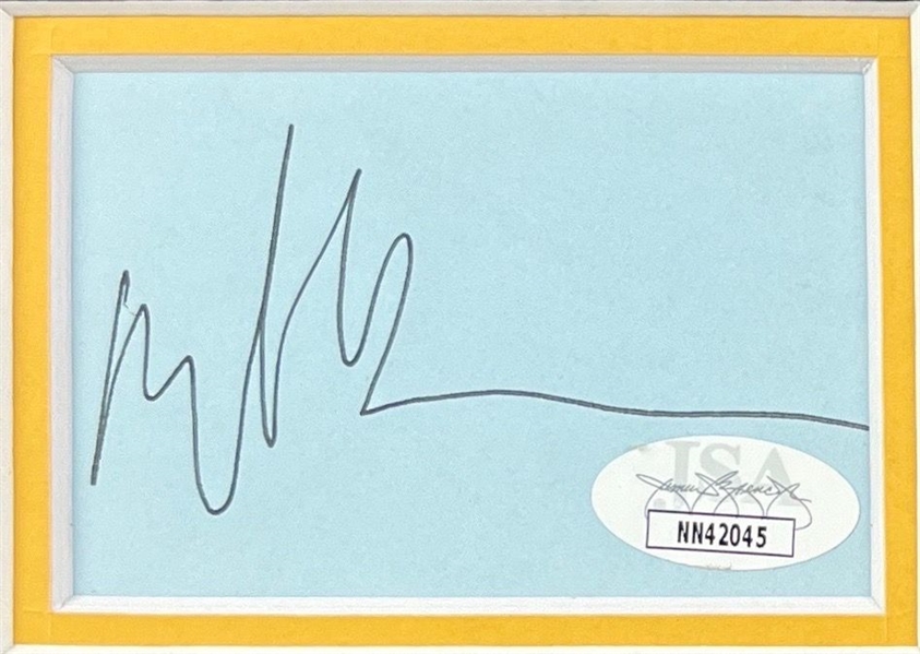 Screaming Trees: Mark Lanegan Signed Cut, Nicely Matted & Framed (JSA)