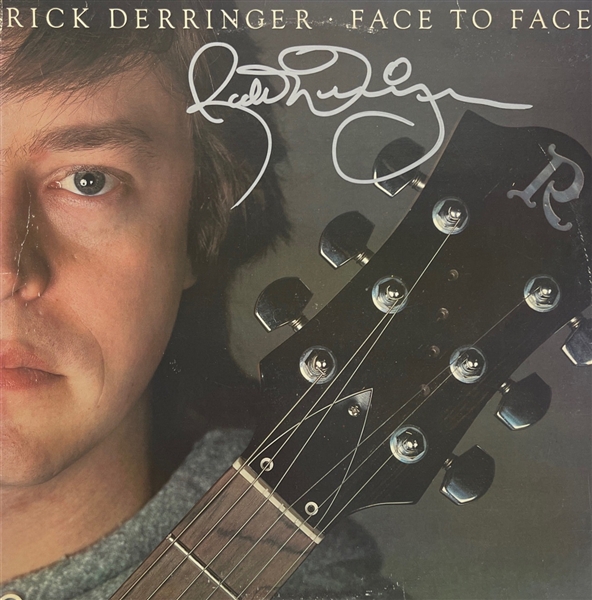 Rick Derringer Signed Face to Face Album Cover (Beckett/BAS)